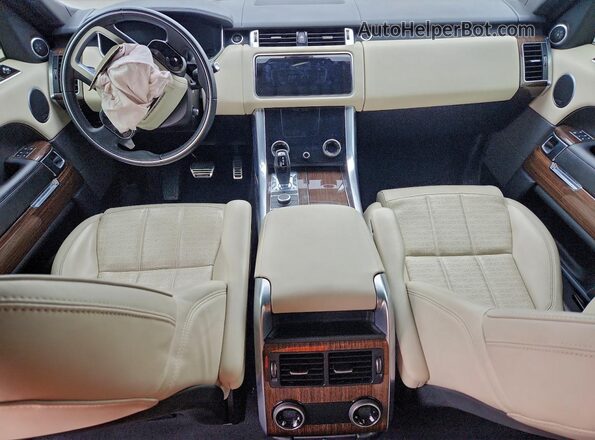 SALWV2SE0NA219275 2022 LAND ROVER RANGE Black Widok deski rozdzielczej