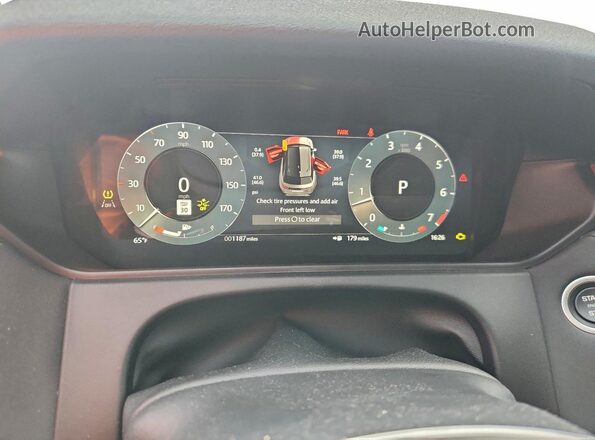 SALYJ2EX3TA822381 2026 LAND ROVER RANGE Gray Вид щитка приладів
