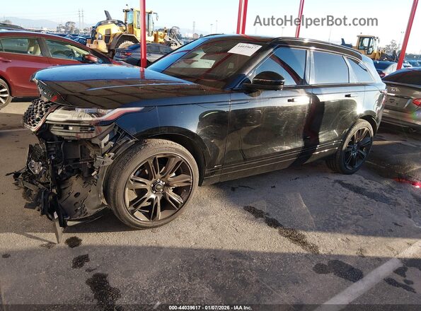 SALYL2EX9KA791629 2019 LAND ROVER RANGE ROVER VELAR Black Առջևի ձախ երեք քառորդ տեսարան