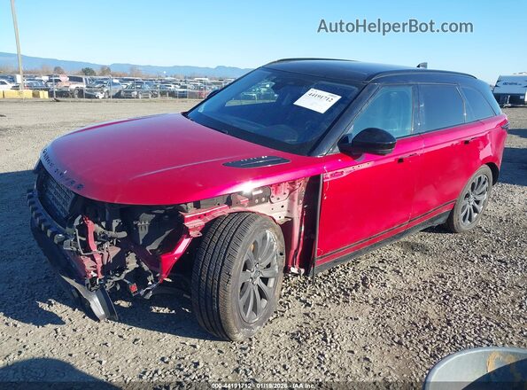 SALYT2EX3MA328775 2021 LAND ROVER RANGE ROVER VELAR Red წინა მარცხენა ხედი სამი მეოთხედიდან