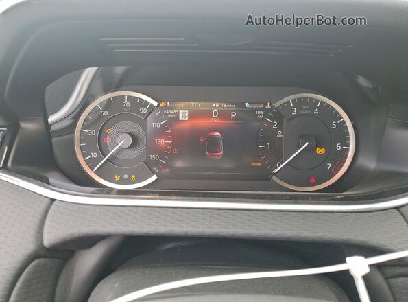 SALZJ2FX7PH190422 2023 LAND ROVER RANGE Black Widok zestawu wskaźników