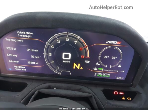 SBM14FCA0LW004686 2020 MCLAREN 720S Белый Вид задних сидений