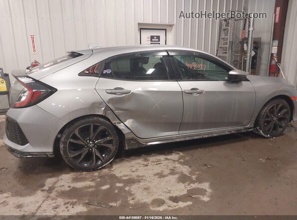 SHHFK7G44JU219972 2018 HONDA CIVIC Silver Front view