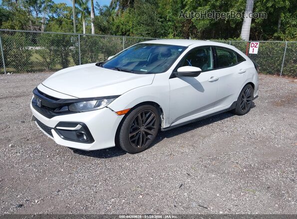 SHHFK7H43MU405859 2021 HONDA CIVIC White Vista tres cuartos delantera izquierda