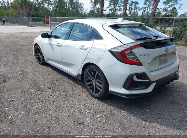 SHHFK7H43MU405859 2021 HONDA CIVIC White Trasero izquierdo