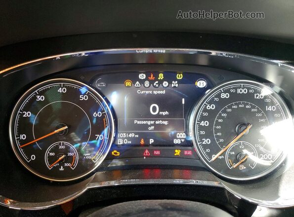 SJAAC2ZV2HC013821 2017 BENTLEY BENTAYGA Black ხელსაწყოთა პანელის ხედი