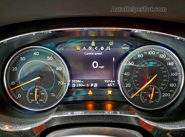 SJAAC2ZV6HC015703 2017 BENTLEY BENTAYGA Черный Вид щитка приборов
