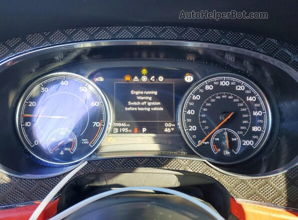 SJAAM2ZV1LC029269 2020 BENTLEY BENTAYGA Black ხელსაწყოთა პანელის ხედი