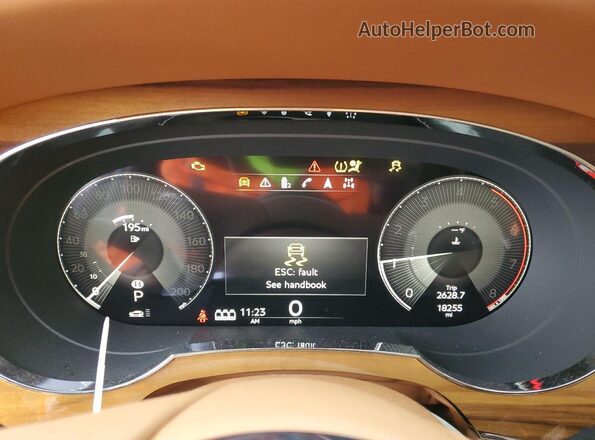 SJAAR2ZV1PC022068 2023 BENTLEY BENTAYGA Black Widok zestawu wskaźników
