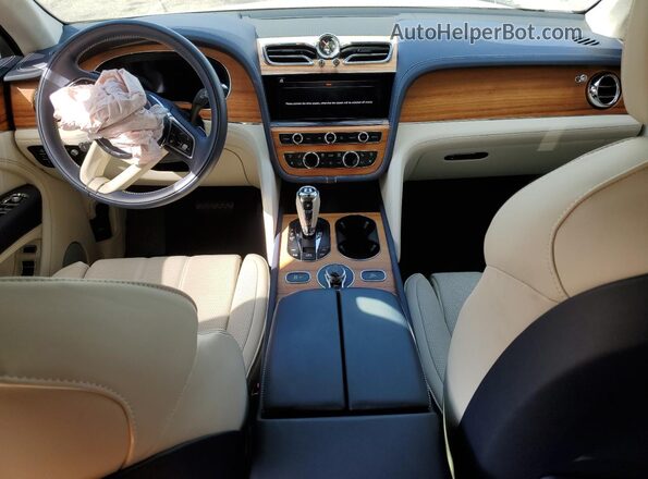 SJAAT2ZV4PC023927 2023 BENTLEY BENTAYGA White Widok deski rozdzielczej