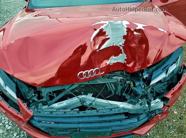 TRUC1AFVXJ1006831 2018 AUDI TT Red უკანა სალონის ხედი
