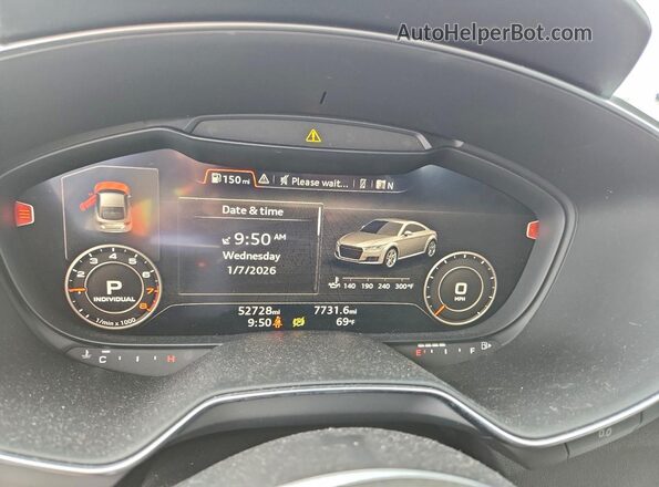 TRUC5AFV7G1021946 2016 AUDI TT Черный Вид щитка приборов