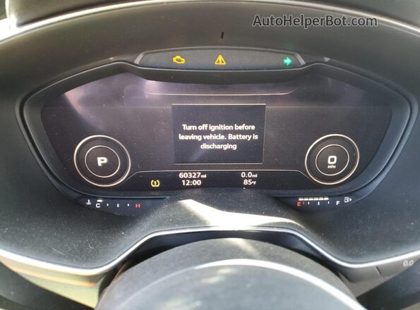 TRUT5CFV3J1003687 2018 AUDI TT Серый Вид щитка приборов