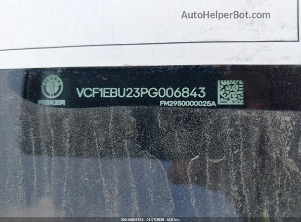 VCF1EBU23PG006843 2023 FISKER OCEAN Gray Widok komory silnika