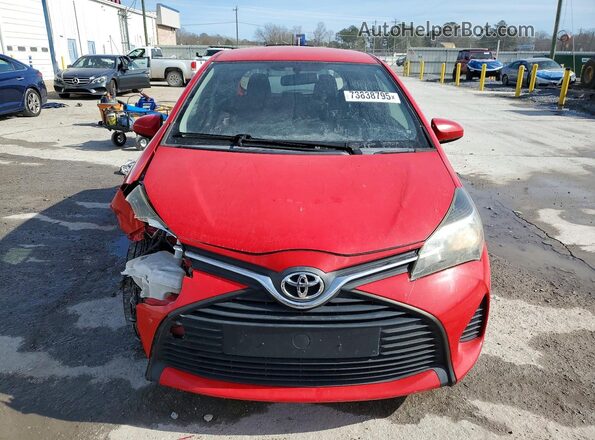 VNKJTUD3XGA066865 2016 TOYOTA YARIS Red Vista frontal