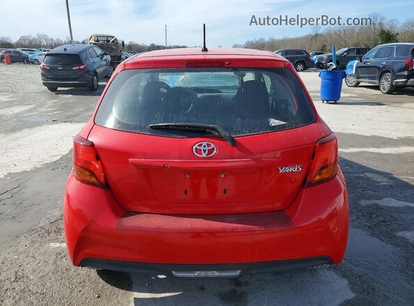 VNKJTUD3XGA066865 2016 TOYOTA YARIS Red Vista trasera