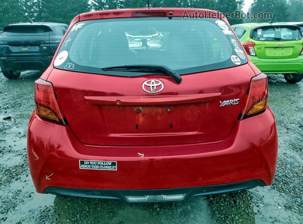 VNKKTUD31GA069920 2016 TOYOTA YARIS Red Widok z tyłu