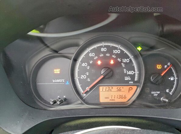 VNKKTUD31GA069920 2016 TOYOTA YARIS Red Widok zestawu wskaźników