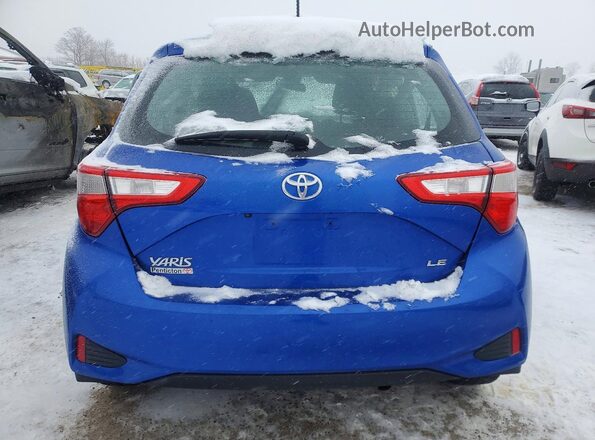 VNKKTUD33JA095930 2018 TOYOTA YARIS Синий Вид сзади