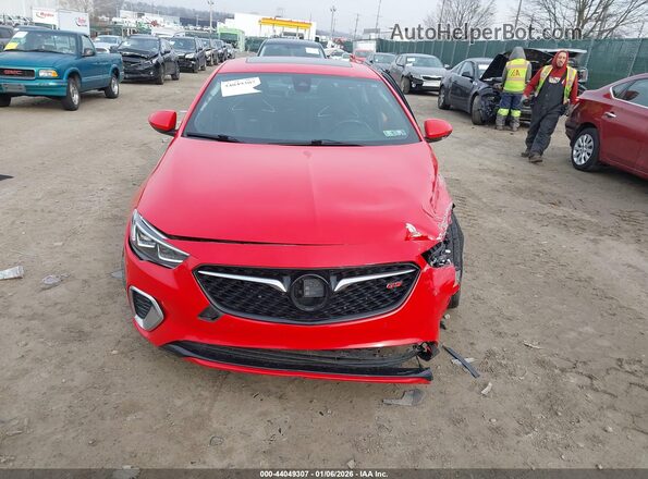 W04GS6SS3L1000805 2020 BUICK REGAL Red Dashboard view