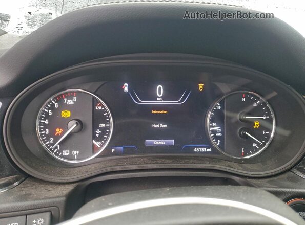 W04GS6SS9K1077225 2019 BUICK REGAL Black Вид щитка приладів
