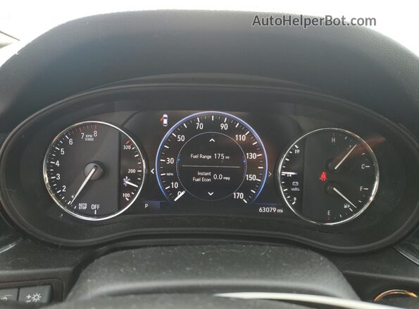 W04GS6SS9L1000579 2020 BUICK REGAL Red Instrument cluster view