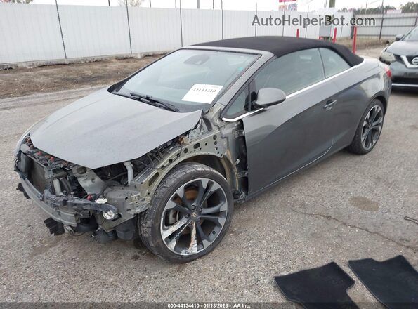 W04WH3N52HG090743 2017 BUICK CASCADA Gray Առջևի ձախ երեք քառորդ տեսարան