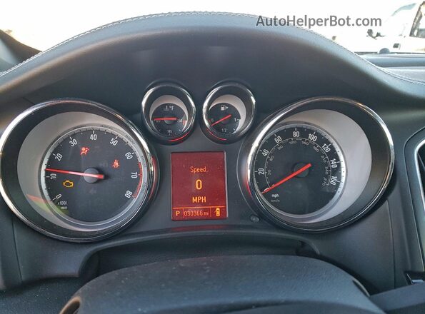 W04WH3N57KG355471 2019 BUICK CASCADA White Instrument cluster view