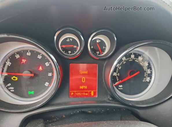W04WH3N58HG021460 2017 BUICK CASCADA Черный Вид щитка приборов