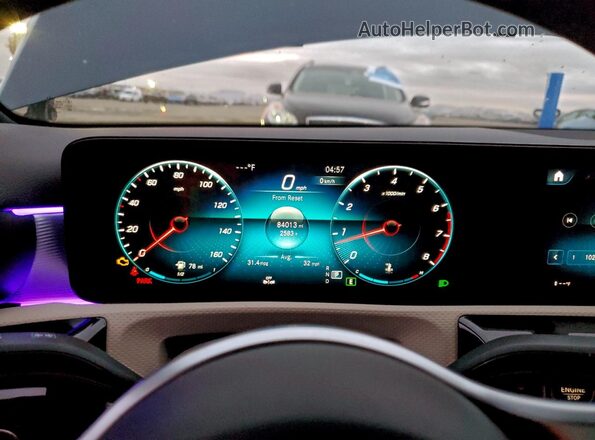 W1K3G4EB0MJ270541 2021 MERCEDES-BENZ A Blue Vista del cuadro de instrumentos