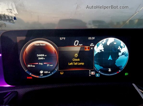 W1K3G4EB0MJ317423 2021 MERCEDES-BENZ A Black Instrument cluster view