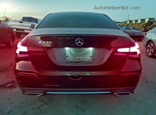 W1K3G4EB0MJ317423 2021 MERCEDES-BENZ A Black Rear view