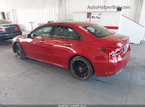 W1K3G4EB3MJ286118 2021 MERCEDES-BENZ A 220 Красный Задняя левая четверть