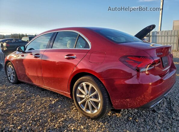 W1K3G4EB4MJ273412 2021 MERCEDES-BENZ A Красный Задняя левая четверть