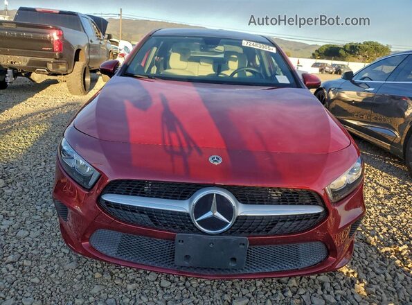 W1K3G4EB4MJ273412 2021 MERCEDES-BENZ A Красный Вид спереди