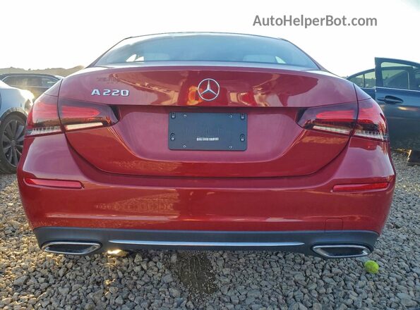 W1K3G4EB4MJ273412 2021 MERCEDES-BENZ A Красный Вид сзади