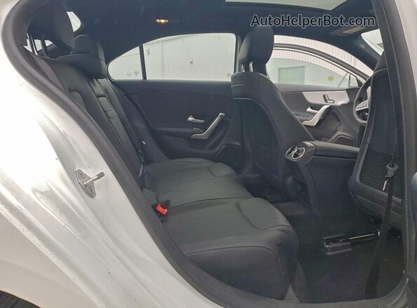 W1K3G4FB2MJ283452 2021 MERCEDES-BENZ A White Rear seats view