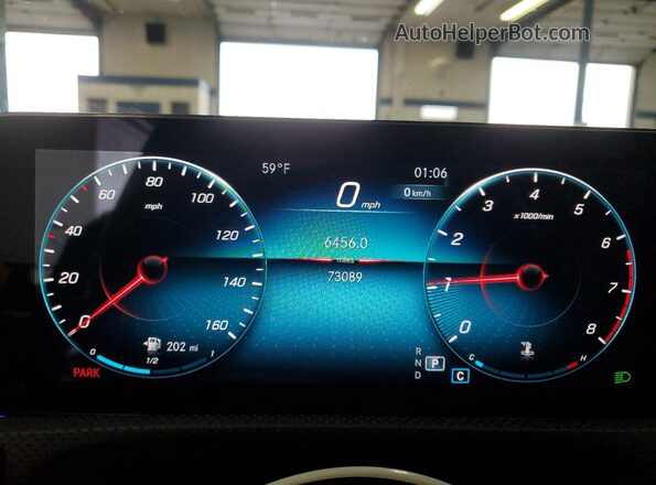 W1K3G4FB3NJ335074 2022 MERCEDES-BENZ A Black Вид щитка приладів