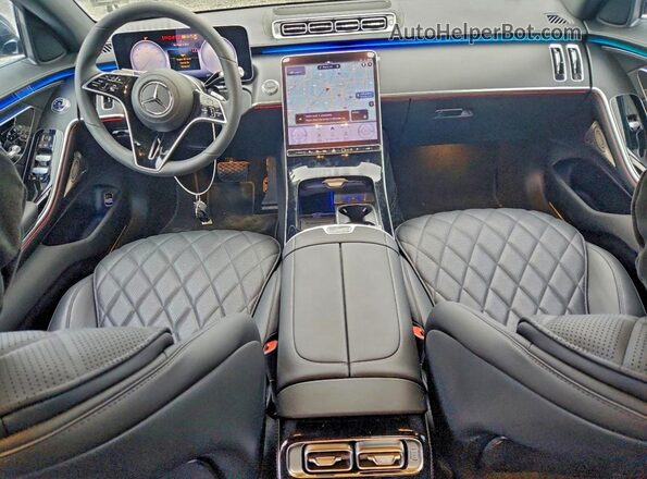W1K6G6KB0SA337214 2025 MERCEDES-BENZ S Черный Вид панели приборов