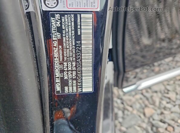 W1K6G6KB0SA337214 2025 MERCEDES-BENZ S Черный Вид подкапотного пространства