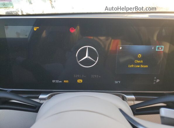 W1K6G6KB4RA274998 2024 MERCEDES-BENZ S Silver Սարքավորումների վահանակի տեսք