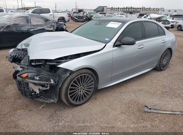 W1KAF4GB6PR107762 2023 MERCEDES-BENZ C-CLASS Gray Առջևի ձախ երեք քառորդ տեսարան
