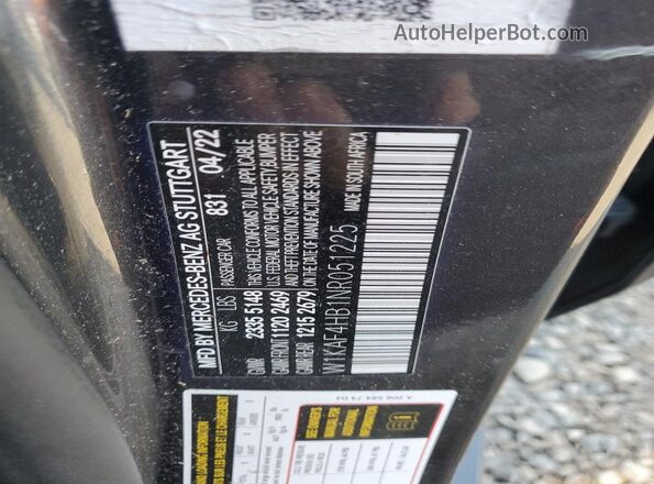W1KAF4HB1NR051225 2022 MERCEDES-BENZ C Черный Вид подкапотного пространства