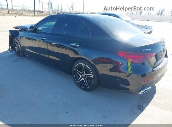 W1KAF4HB7NR067185 2022 MERCEDES-BENZ C-CLASS Черный Задняя левая четверть