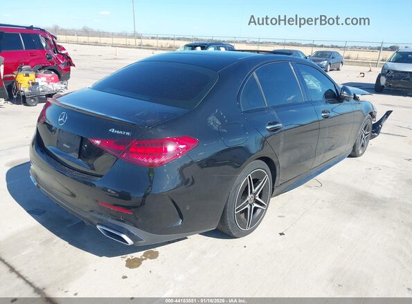 W1KAF4HB7NR067185 2022 MERCEDES-BENZ C-CLASS Черный Задняя правая четверть