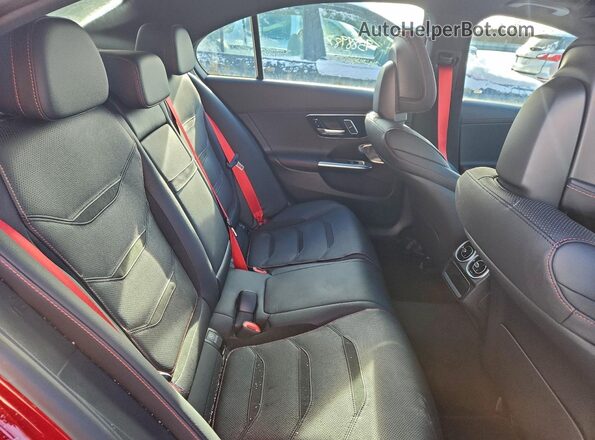 W1KAF8HB0RR229607 2024 MERCEDES-BENZ C Red Vista de los asientos traseros