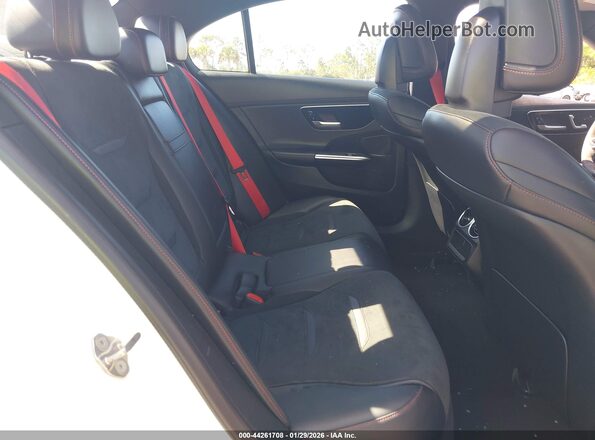 W1KAF8HB4PR125733 2023 MERCEDES-BENZ AMG C 43 White VIN კოდის სტიკერის ხედი