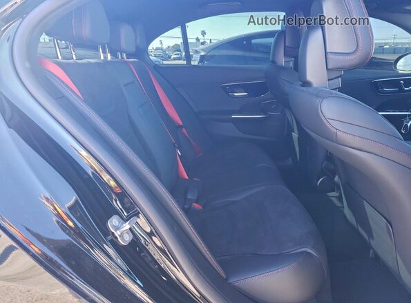 W1KAF8HB8SR284814 2025 MERCEDES-BENZ C Black უკანა სავარძლების ხედი