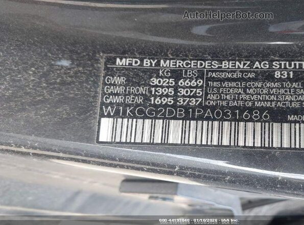 W1KCG2DB1PA031686 2023 MERCEDES-BENZ EQS 450+ Black Widok tylnych siedzeń