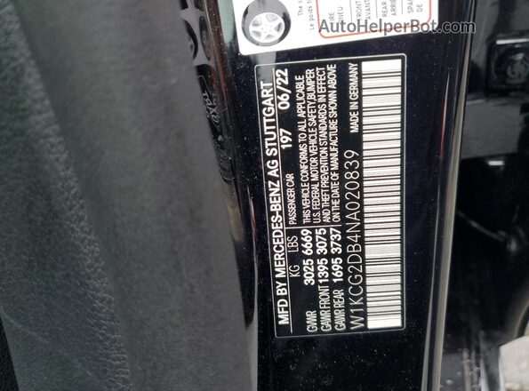 W1KCG2DB4NA020839 2022 MERCEDES-BENZ EQS Black Engine compartment view